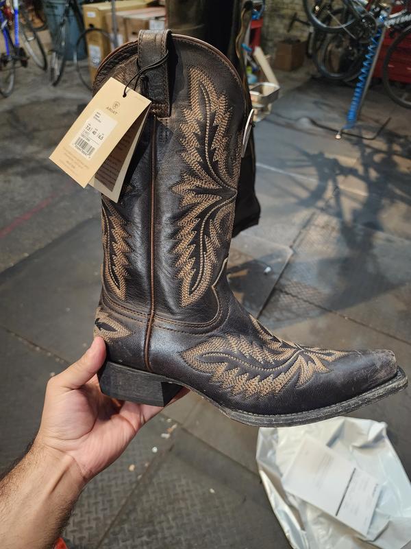 NEW ARIAT men\'s ryman western boots in old west black Ariat Men main image 3