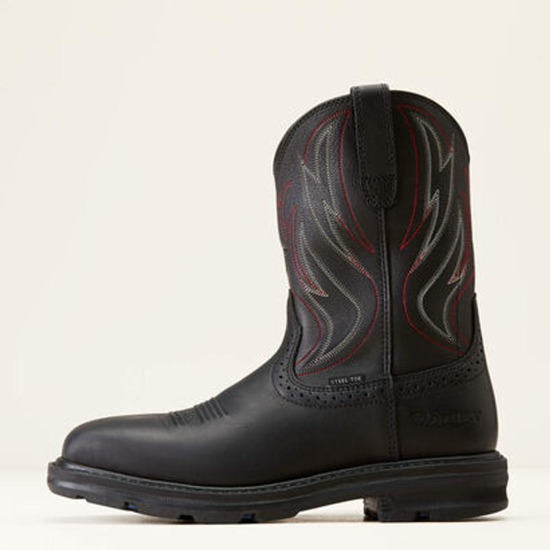 Sierra Shock Shield Wide Square Toe Steel Toe Work Boot | Ariat