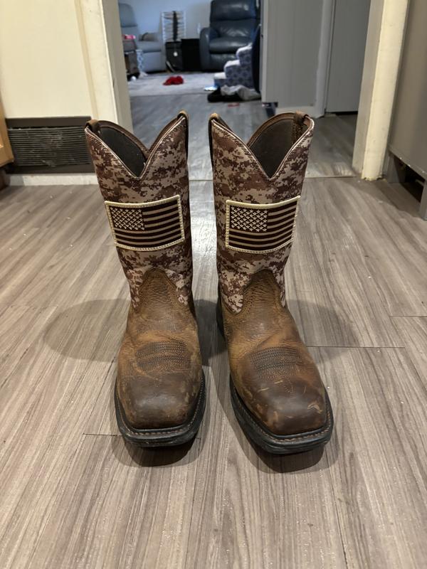 ARIAT Men's Workhog Patriot Steel Toe Work Boots - 10022968-8.5D