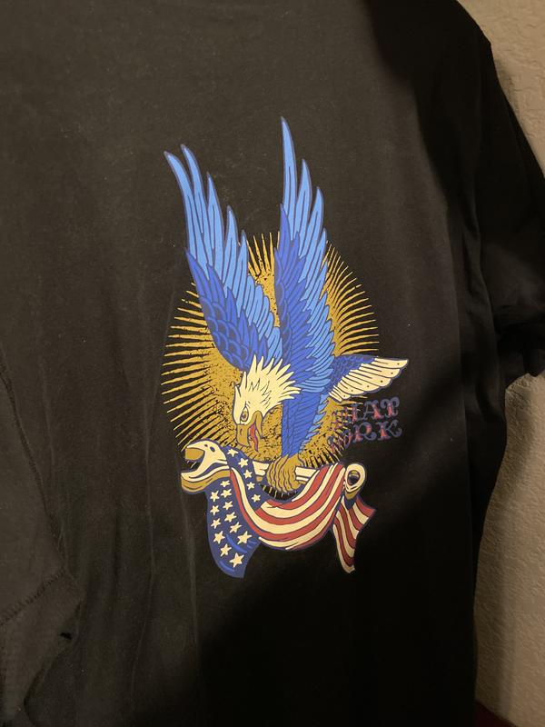 One of many hanging in my closet.