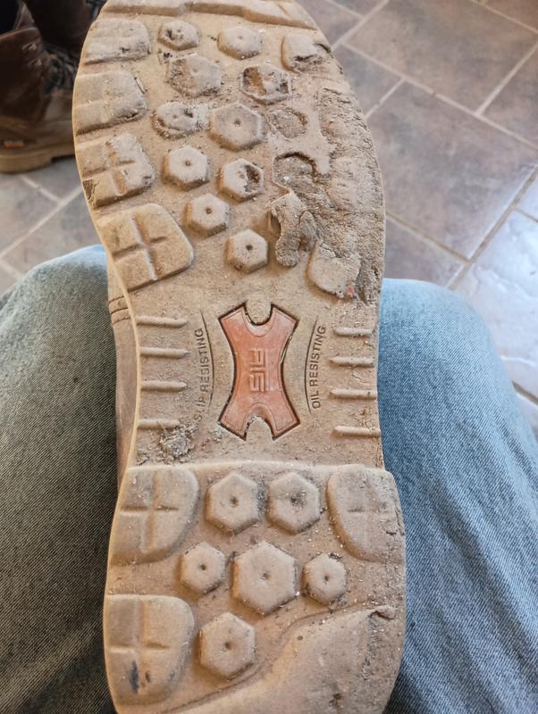 Soles did wear some after 2 1/2 years and many many miles of walking in a wet gravel quarry