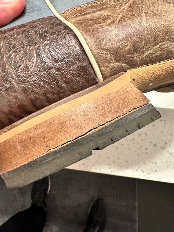 Customer photo for "Heel cracking / Poor Quality"
