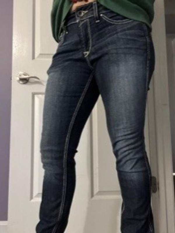 R.E.A.L. Mid Rise Ella Skinny jeans size 29 before washing