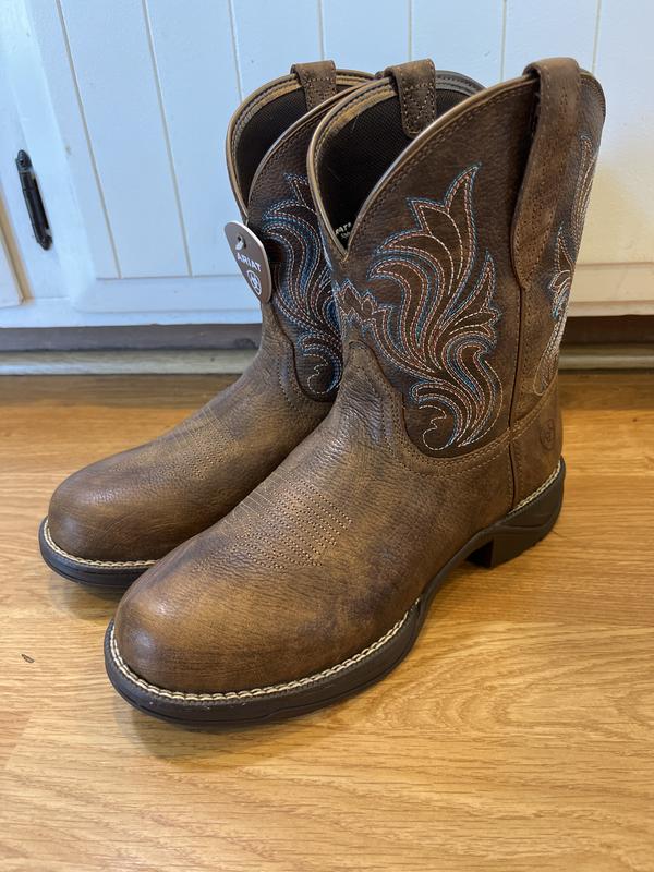 Ariat Anthem Round Toe Shortie Western Boot Women's Footwear
