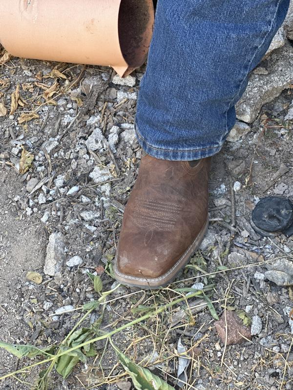 10074205 Ariat Men's Hybrid Rancher Patriot Wide Square Toe Cowboy Boot - Earth / Navy main image 1