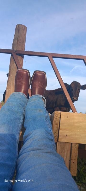My new Ariats, and the cattle thought I had lost it....love them too much!