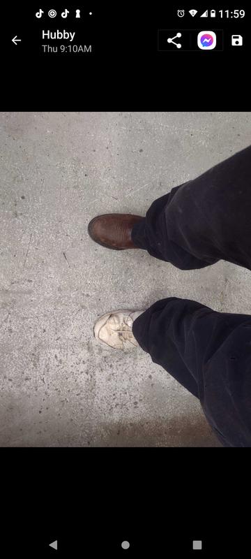 His boot was more comfortable, lol