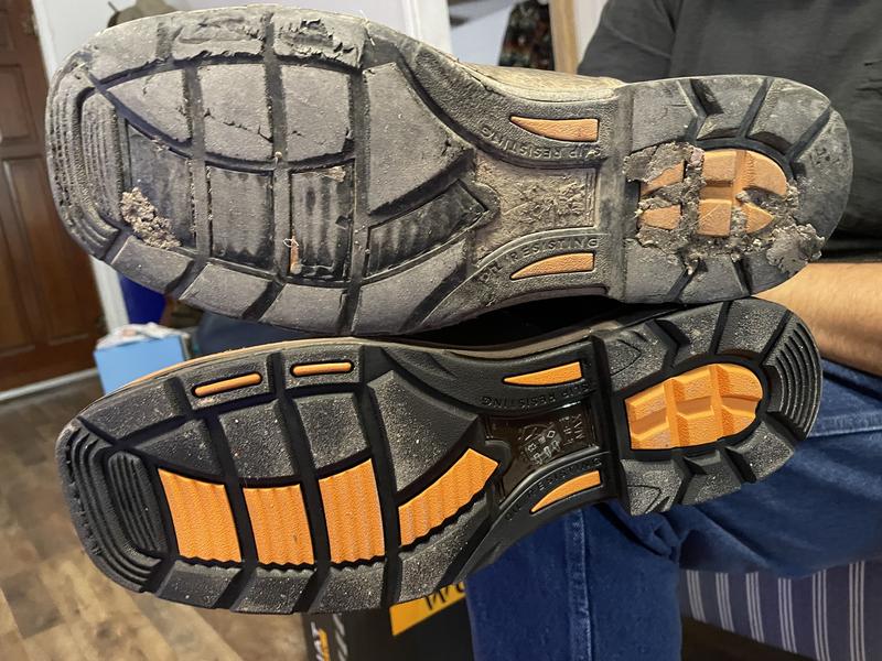 (Top) first WorkHog boot purchased 2021; (bottom)2nd pair gifted Dec. 2024.