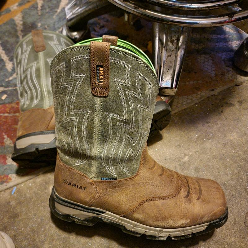 Ariat Men s Rebar Flex Non Safety Toe Waterproof Western Work Boots at Tractor Supply Co