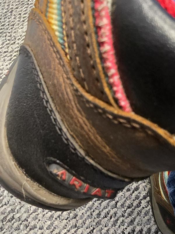 Heel pulling away from boot-01