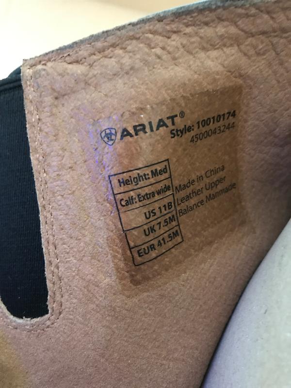 ariat tall boots wide calf