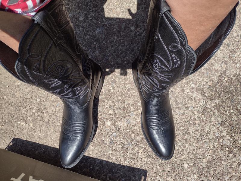 Customer photo for "Heritage R black western boots"