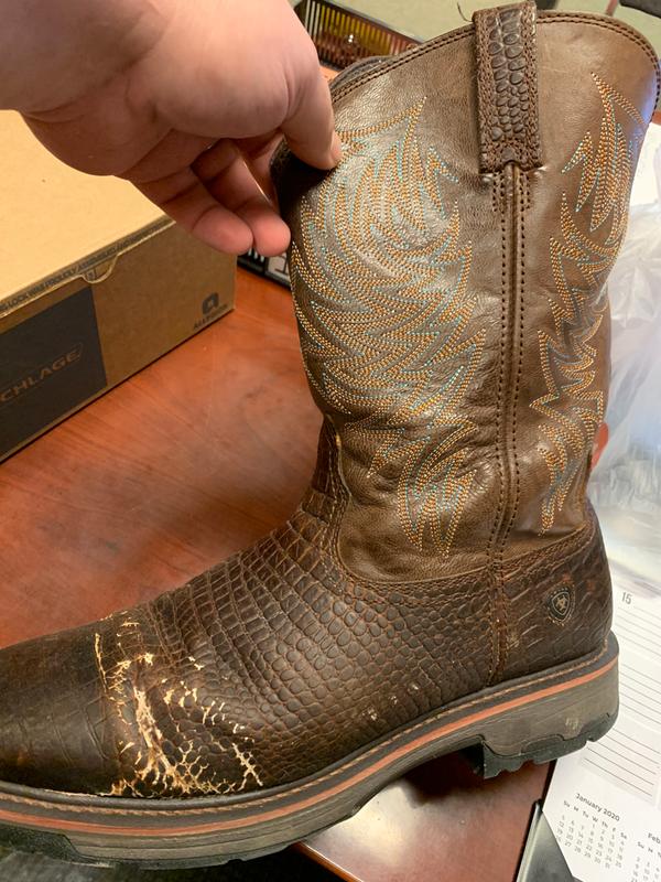 ariat workhog croc print