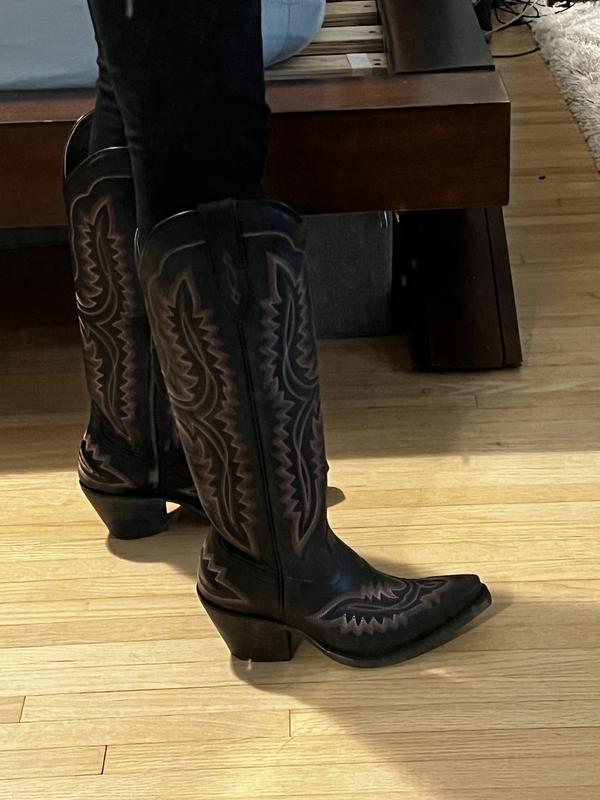Ariat Casanova Western Boots For Kids - Wide Square Toe Design