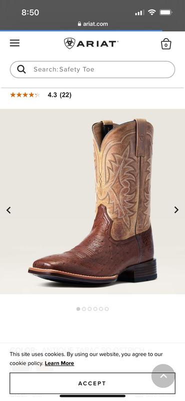 Ariat clearance boots website