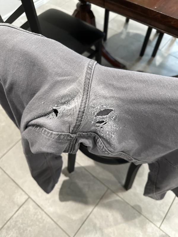 Worn through seat