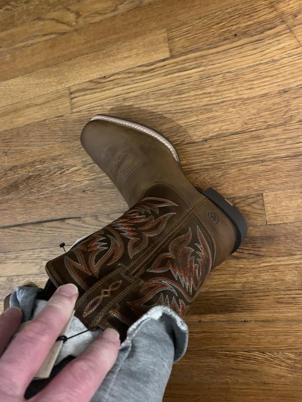 Customer photo for "Little darker than in the ad. No shine on toe"