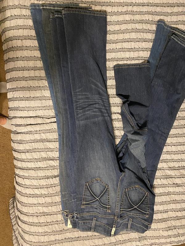 The bottom 2 are the newest ones I bought. Way to long, the hem went to the arch of my foot.