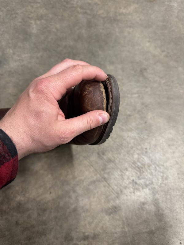 Customer photo for "6-month in and the sole started to become detached"