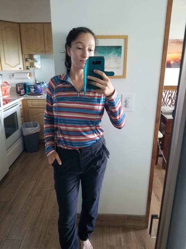 ARIAT Laguna Top: Maglia Baselayer Donna A Maniche Corte, Tecnica, Assorbe Umidità, Protezione UV
