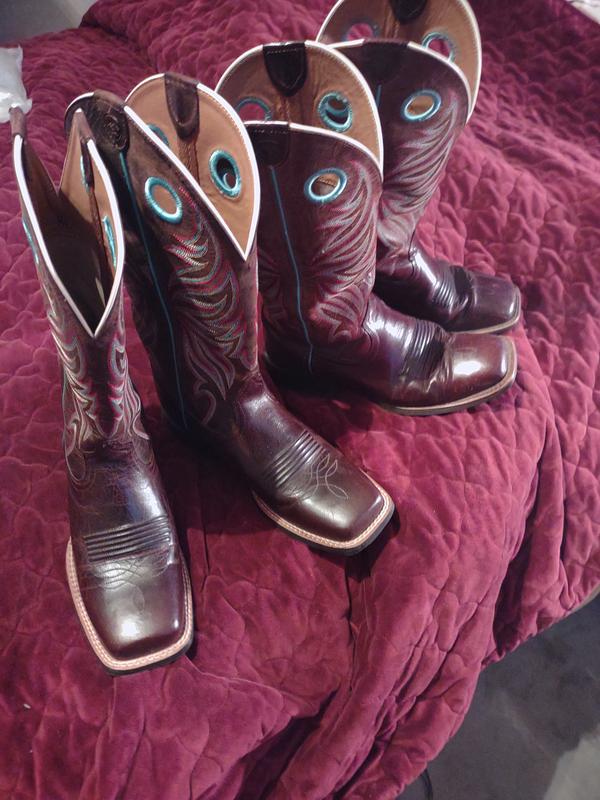 Ariat women's round shop up ryder western boots