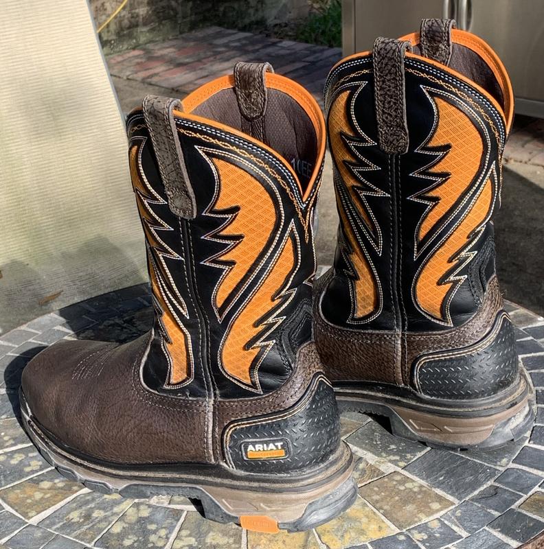 Ariat Intrepid VentTEK Composite Toe Work Boot Brown/Orange 12 D Ariat Intrepid VentTEK Comp Toe Boot - Bruin Brn – Steel Toes main image 2