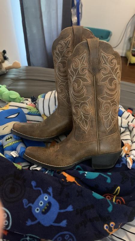 Ariat Womens Round Up StretchFit Boot - Barn Brown (8 B)