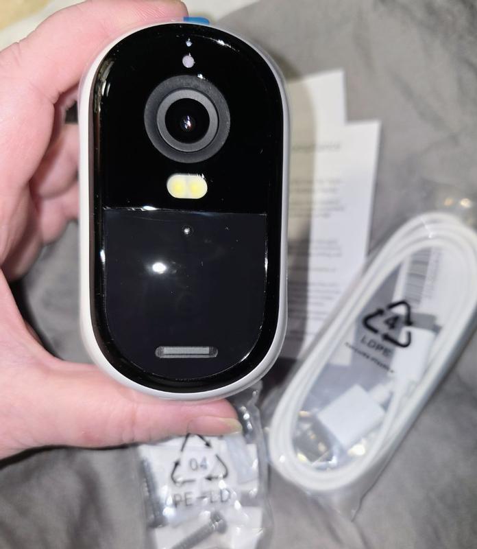 Arlo Essential Battery Operated Outdoor Security Camera 2K (3rd