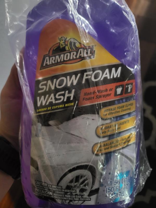 Armor All Car Wash Snow Foam Formula, Cleaning Concentrate Soap for Cars,  Truck, and Motorcycles, 50 Fl Oz (Pack of 4)