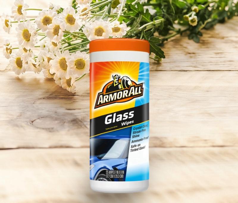  Armor All Glass Wipes, Car Glass Wipes Leave Streak Free Shine  on Glass Including Tinted Glass, 25 Count : Automotive