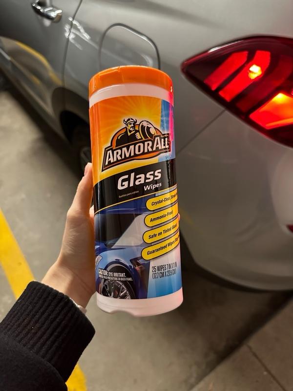 NEW ArmorAll Glass Wipes 30 Wipes, Streak Free, Ammonia Free, Tinted Safe