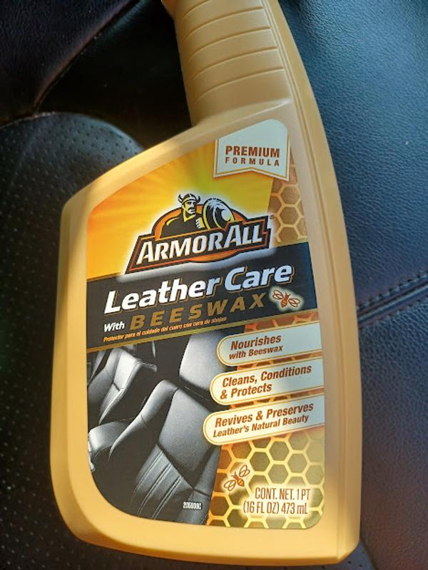2-Pk~ Armor All AUTO LEATHER CARE BEESWAX Clean Condition Protect