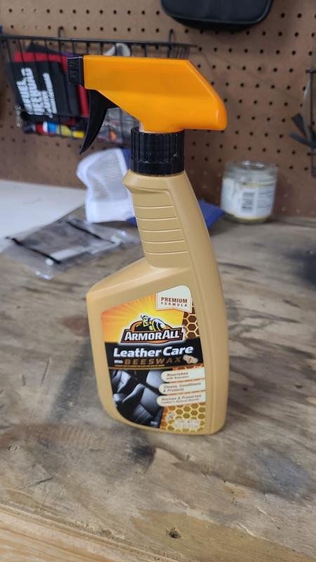 2-Pk Armor All AUTO LEATHER CARE BEESWAX Clean Condition 16 oz Trigger  Spray