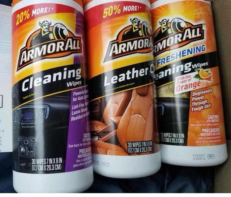 Armor All 17501C Glass Cleaning Wipes, Effective to Remove: Bugs
