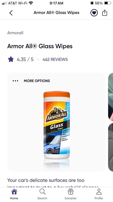 Armor All Glass Cleaning Wipes, Invisible Glass and Window Cleaner