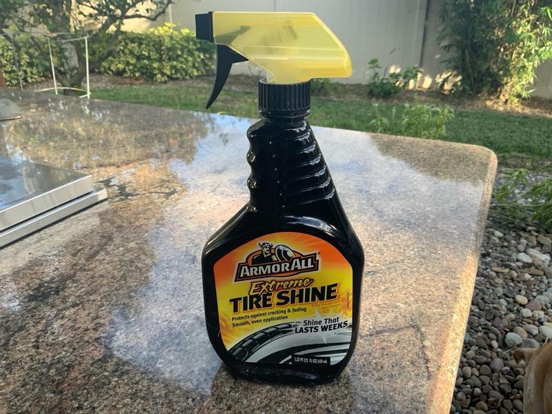 SHINE ARMOR Tire Shine Gel Dressing & Pristine Cleaner Car Care for Wheels  & Tires with No Sling Formula Wet Look Keeps Tires Black & Clean with Water