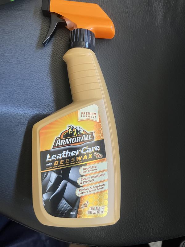 Armor All 16oz Leather Care With Beeswax Automotive Interior Cleaner :  Target
