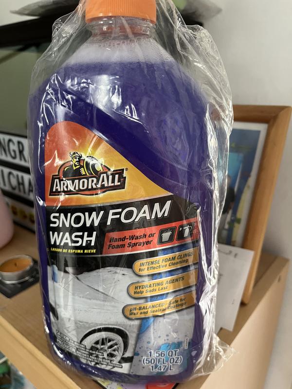 Snow Foam Car Wash: Intense Foam Actively Loosens Dirt For Safe, Effective  Cleaning, 50 OZ