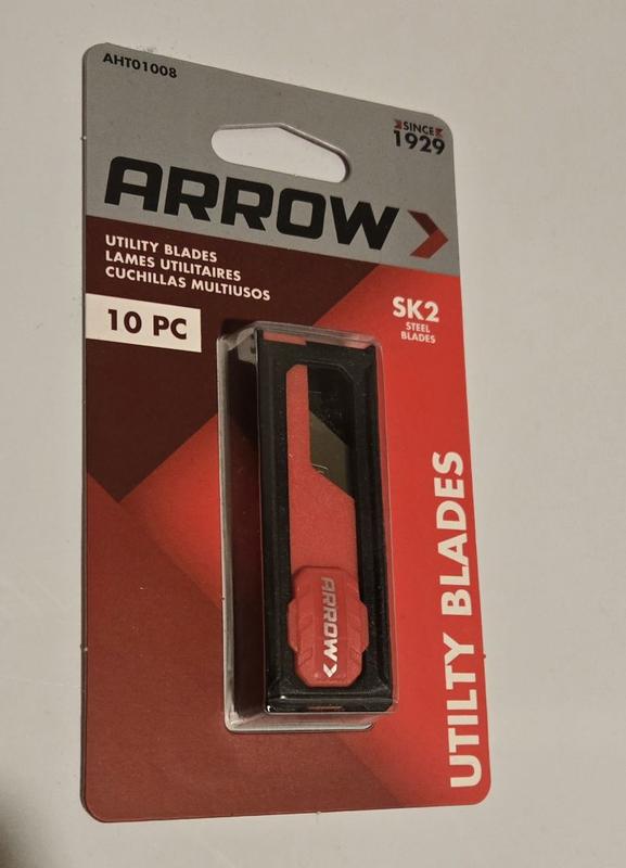 Arrow Fastener 3/4-in Carbon Steel Utility Razor Blade 10 -Pack in the ...
