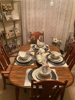 My GRANDMA loves the new dinner table