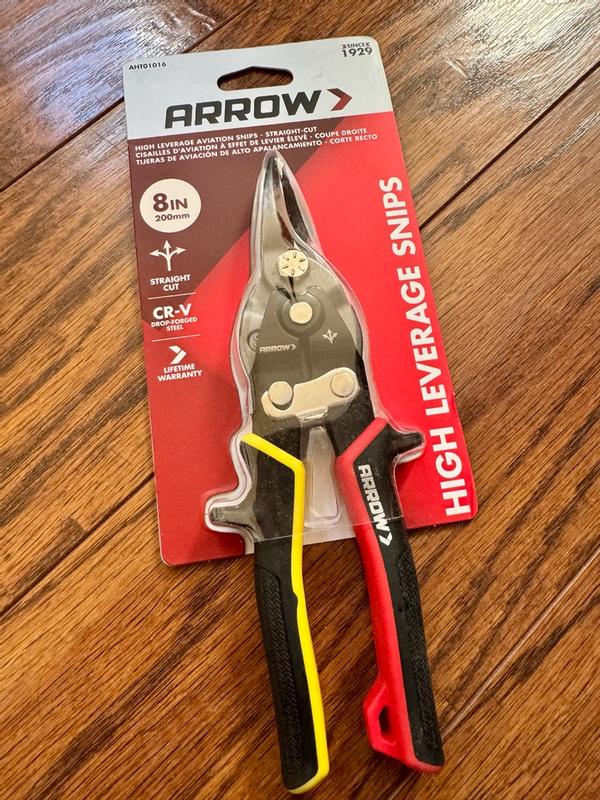 SNIPS H-1 6.5インチ Arrow Fastener 8 in. Straight-Cut, Force Saving Aviation Snips
