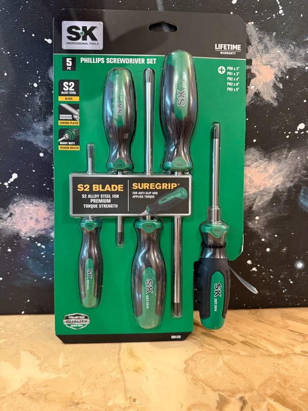 SK SK01332 Phillips Screwdriver Set (5 Piece) SK01332 - The Home Depot