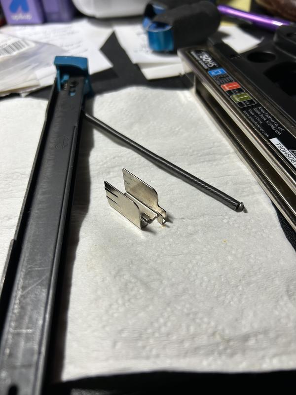 Parts that fell out.