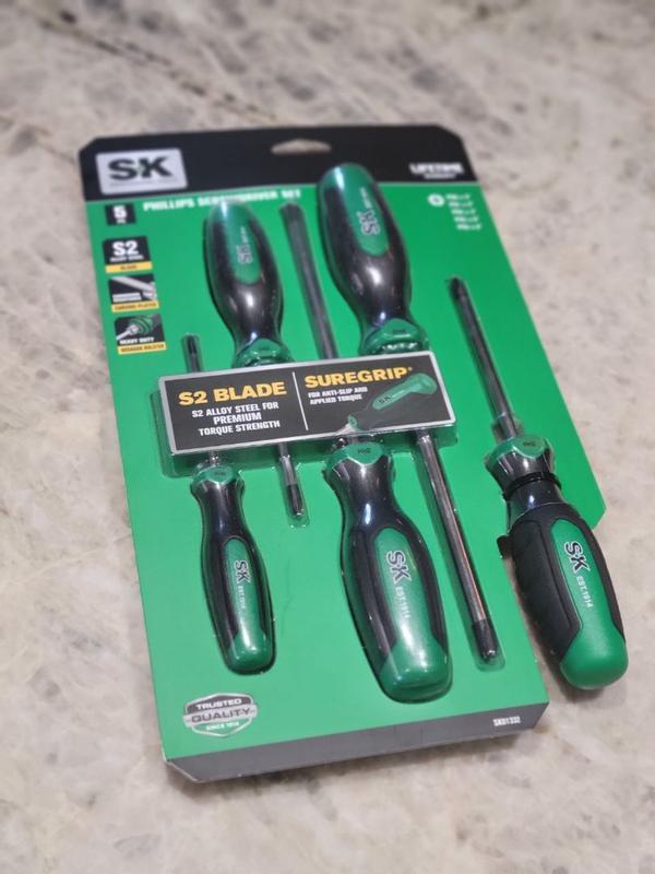 SK SK01332 Phillips Screwdriver Set (5 Piece) SK01332 - The Home Depot