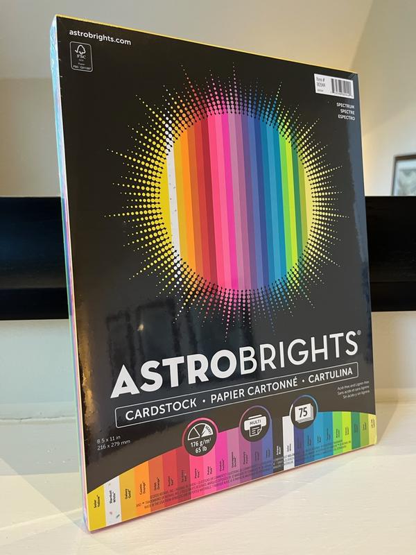 Astrobrights Metallic Shimmer Cardstock, 4-Color Assortment, 24