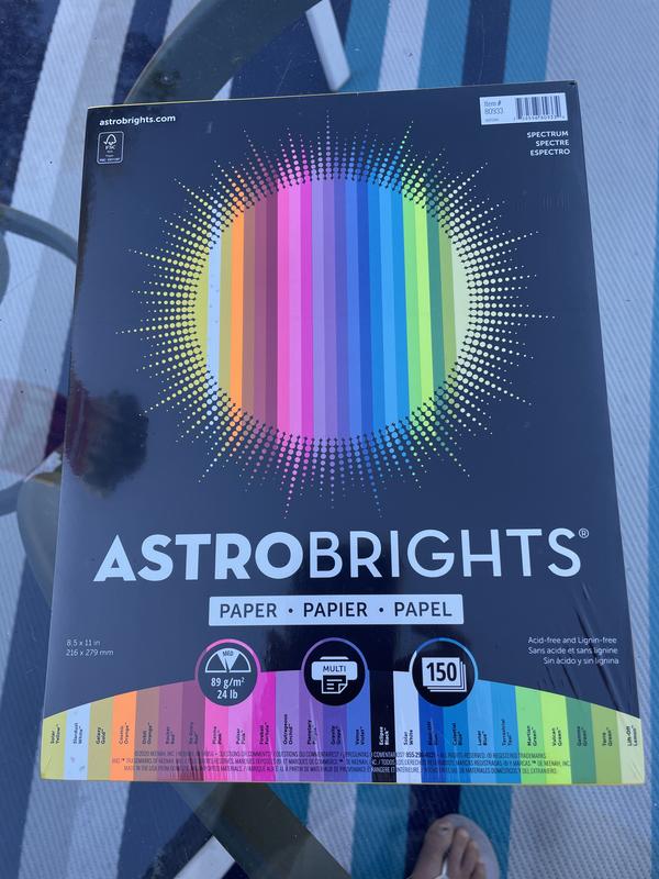 Astrobrights Bright Color Paper, 8.5 x 11, 24 lb, Re-Entry Red - 500 sheets