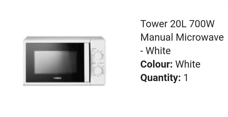 asda tower microwave