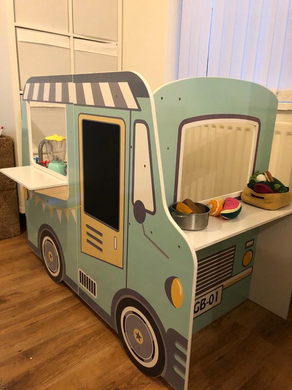 asda wooden food truck