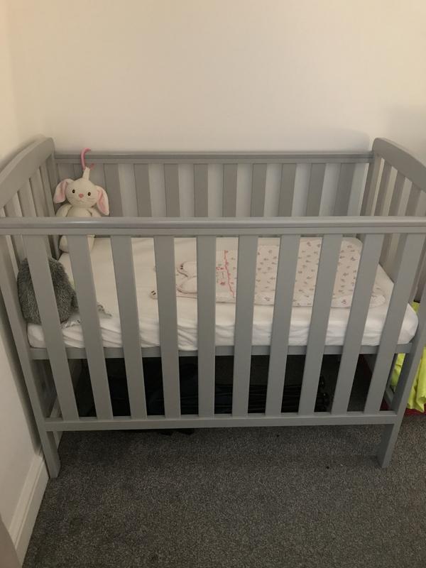 rafferty compact cot grey