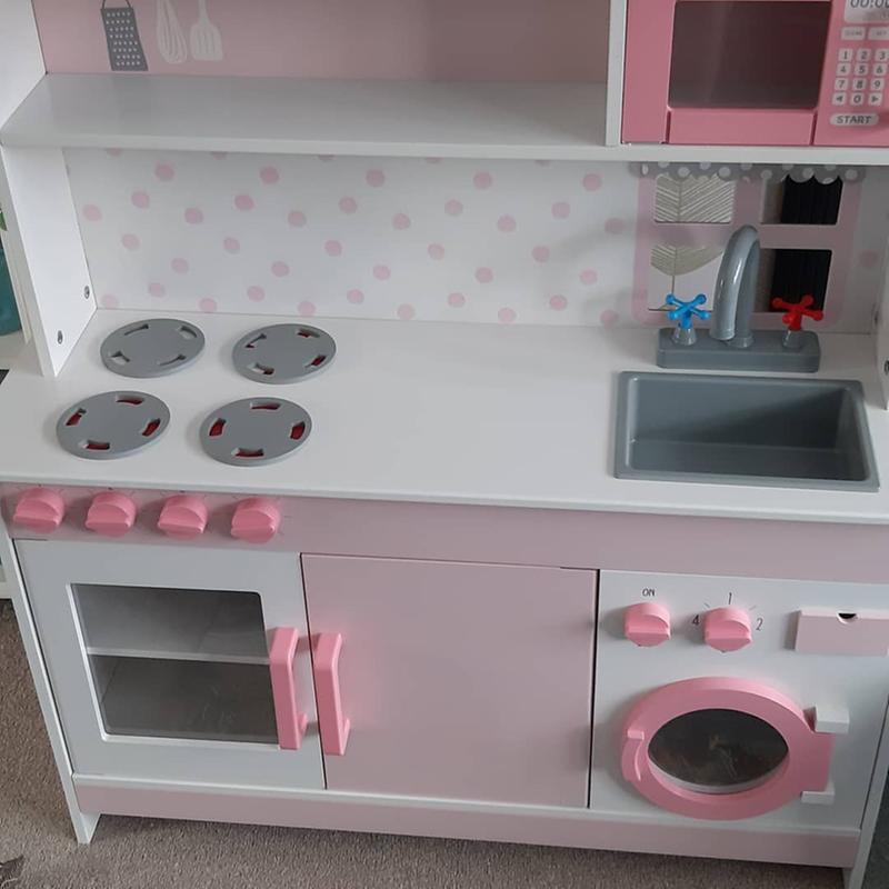 pink wooden kitchen george